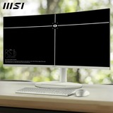 MSI Modern MD342CQPWDE, LED-Monitor 86.4 cm (34 Zoll), weiß, WQHD, VA, Curved, Adaptive-Sync, HDMI, Displayport, USB-C, 120Hz Panel