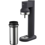 SodaStream Wassersprudler sodaTRIO schwarz, inkl. Glasflasche, Edelstahlflasche, CO₂-Zylinder