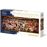 Clementoni High Quality Collection Panorama - Disney Orchestra, Puzzle 1000 Teile