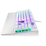 ENDORFY Omnis Pudding Onyx White, Gaming-Tastatur weiß, DE-Layout, Kailh RGB Brown