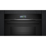 Siemens HM776GKB1 IQ700, Backofen schwarz/edelstahl, mit Mikrowellenfunktion, 60 cm, Home Connect