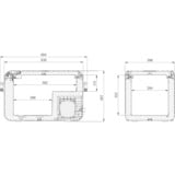 Dometic CFX3 35, Kühlbox dunkelgrau/hellgrau