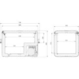 Dometic CFX3 55, Kühlbox dunkelgrau/hellgrau