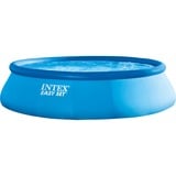 Intex Easy Set Pools 128142GN, Ø 396x84 cm, Schwimmbad hellblau/dunkelblau,  mit Kartuschenfilteranlage ECO 604G