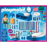 PLAYMOBIL 70211 Dollhouse Badezimmer, Konstruktionsspielzeug 