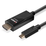 Lindy USB Adapterkabel, USB-C Stecker > HDMI Stecker schwarz, 10 Meter, 4K 60Hz, + HDR