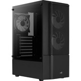 Aerocool Quantum Mesh v2 TG , Tower-Gehäuse schwarz/grau, Seitenteil aus Tempered Glass