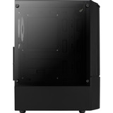 Aerocool Quantum Mesh v2 TG , Tower-Gehäuse schwarz/grau, Seitenteil aus Tempered Glass