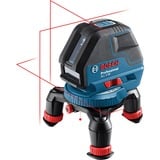 Bosch Linienlaser GLL 3-50 Professional, Kreuzlinienlaser blau/schwarz, L-BOXX 136, rote Laserlinien