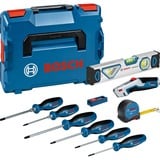 Bosch Schraubendreher- und Handwerkzeug-Set, 19-teilig, Zangen-Set blau, L-BOXX 102