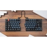 Keychron Q11, Gaming-Tastatur schwarz/blau, DE-Layout, Keychron K Pro Banana, Hot-Swap, Aluminiumrahmen, RGB