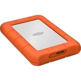 LaCie Rugged Mini 1 TB, Externe Festplatte silber/orange, Micro-USB-B 3.2 Gen 1 (5 Gbit/s)