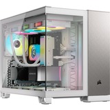 Corsair 2500X , Tower-Gehäuse weiß/aluminium, Tempered Glass x 2