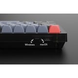 Keychron V4, Gaming-Tastatur schwarz/blaugrau, DE-Layout, Keychron K Pro Red, Hot-Swap, RGB