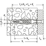 fischer Universaldübel UX 6x50 hellgrau, 100 Stück