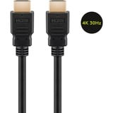 goobay High-Speed-HDMI Kabel mit Ethernet schwarz, 1,5 Meter