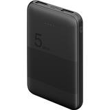 goobay Powerbank Kompakt 5.000 mAh schwarz, 5 Ah, Quick Charge 3.0