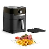 Tefal Heißluftfritteuse Easy Fry & Grill Classic schwarz, 1.550 Watt, Korb 4,2 Liter