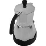 Bialetti Moka Timer, Espressomaschine silber/schwarz, 3 Tassen