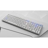 CHERRY DW 9100 SLIM, Desktop-Set weiß/silber, DE-Layout, Cherry SX-Scherentechnologie