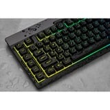 Corsair K55 RGB PRO, Gaming-Tastatur schwarz, DE-Layout, Rubberdome