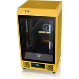 Thermaltake The Tower 200 , Tower-Gehäuse dunkelgelb, Tempered Glass