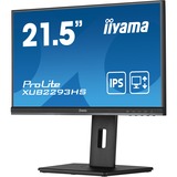 iiyama ProLite XUB2293HS-B5, LED-Monitor 55 cm (21 Zoll), schwarz, FullHD, IPS, 75 Hz