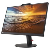 Lenovo Thinkvision T24V-10 Generalüberholt, LED-Monitor 61 cm (24 Zoll), schwarz, FullHD, IPS, USB-Hub, Webcam, Mikrofon