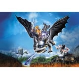 PLAYMOBIL 71081 Dragons: The Nine Realms - Thunder & Tom, Konstruktionsspielzeug Mit Schuss- und Leuchtfunktion