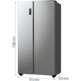 gorenje NRR9185ESXL, Side-by-Side edelstahl, ConvertActive