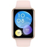 Huawei Watch FIT 2 Active, Smartwatch rotgold, Silikonarmband in Sakura Pink