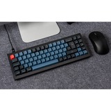 Keychron Q7, Gaming-Tastatur schwarz/blaugrau, DE-Layout, Gateron G Pro Red, Hot-Swap, Aluminiumrahmen, RGB