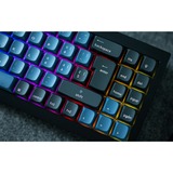 Keychron Q7, Gaming-Tastatur schwarz/blaugrau, DE-Layout, Gateron G Pro Red, Hot-Swap, Aluminiumrahmen, RGB