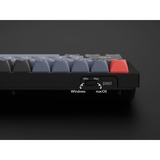 Keychron Q7, Gaming-Tastatur schwarz/blaugrau, DE-Layout, Gateron G Pro Red, Hot-Swap, Aluminiumrahmen, RGB