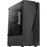 Aerocool Wave-G-BK-v1, Tower-Gehäuse schwarz, Tempered Glass