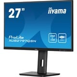 iiyama ProLite XUB2797QSN-B1, LED-Monitor 68.5 cm (27 Zoll), schwarz (matt), WQHD, IPS, Adaptive Sync, USB-C Dock, RJ 45, 100Hz Panel