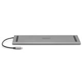 Digitus 11 Port USB-C Dockingstation silber, USB, VGA, HDMI, RJ45