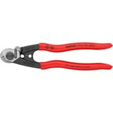 KNIPEX Drahtseilschere 95 61 190 , Schneid-Zange mit zwei Pressprofilen für Endhülsen