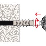 fischer Turbo Porenbetondübel FTP K 6 hellgrau, 25 Stück