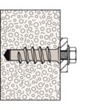 fischer Turbo Porenbetondübel FTP K 6 hellgrau, 25 Stück