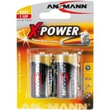 Ansmann X-Power Alkaline Batterie Baby C / LR14 2 Stück