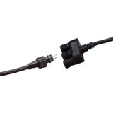 Heissner SMART LIGHT Anschlussverteiler, 2Pin > 3x 2Pin, Y-Kabel schwarz, 5 Meter, wasserdicht