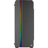 Aerocool Genesis ARGB, Tower-Gehäuse schwarz, Seitenteil aus Acryl