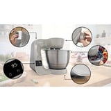 Bosch MUM5XL72 Küchenmaschine grau/silber, 1.000 Watt, integrierte Waage, Serie 4