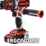 Einhell Akku-Schlagbohrschrauber TE-CD 18/48 Li, 18Volt schwarz, 2x Li-Ionen Akku 2,0Ah