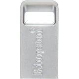 Kingston DataTraveler Micro 128 GB, USB-Stick silber, USB-A 3.2 Gen 1