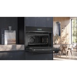 Siemens CM724G1B1 IQ700, Backofen schwarz/edelstahl, mit Mikrowellenfunktion, 60 cm, Home Connect