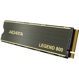 ADATA LEGEND 800 1 TB, SSD grau/gold, PCIe 4.0 x4, NVMe 1.4, M.2 2280