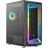 Aerocool Interstellar-G-BK-v1, Tower-Gehäuse schwarz, Tempered Glass