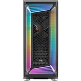 Aerocool Interstellar-G-BK-v1, Tower-Gehäuse schwarz, Tempered Glass